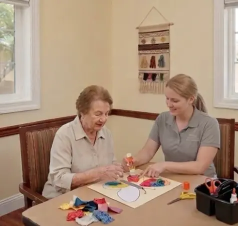 Comfortable residential setting at The Gardens memory care home