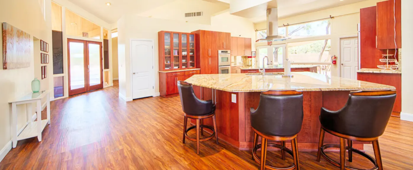 Shared living space at The Gardens memory care home